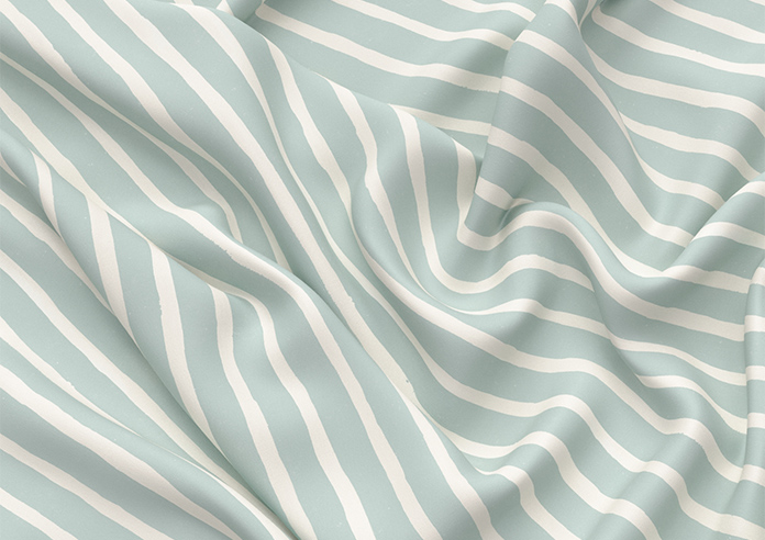 Vintage Stripe, Aqua - Made to Measure Curtains - Image 4